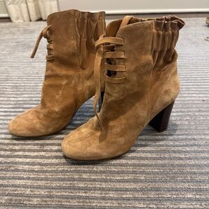 Sezane High Caroline booties (suede size 8)